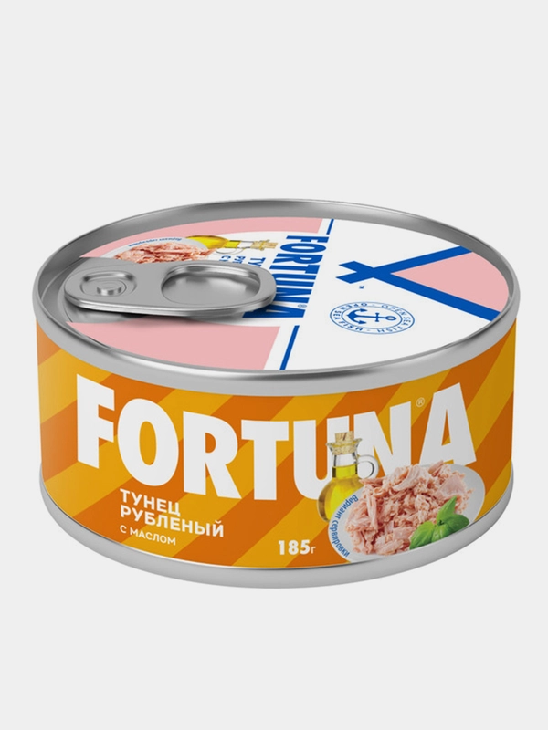 Тунец FORTUNA рубленый с маслом 185 г