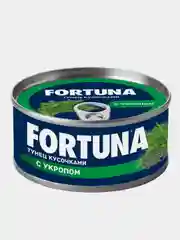 Тунец FORTUNA кусочками с укропом 185 г