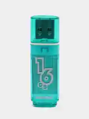 Зеленый флеш-накопитель USB, 5 объемов, SmartBuy Glossy 2.0, USB 2,0, 3,0