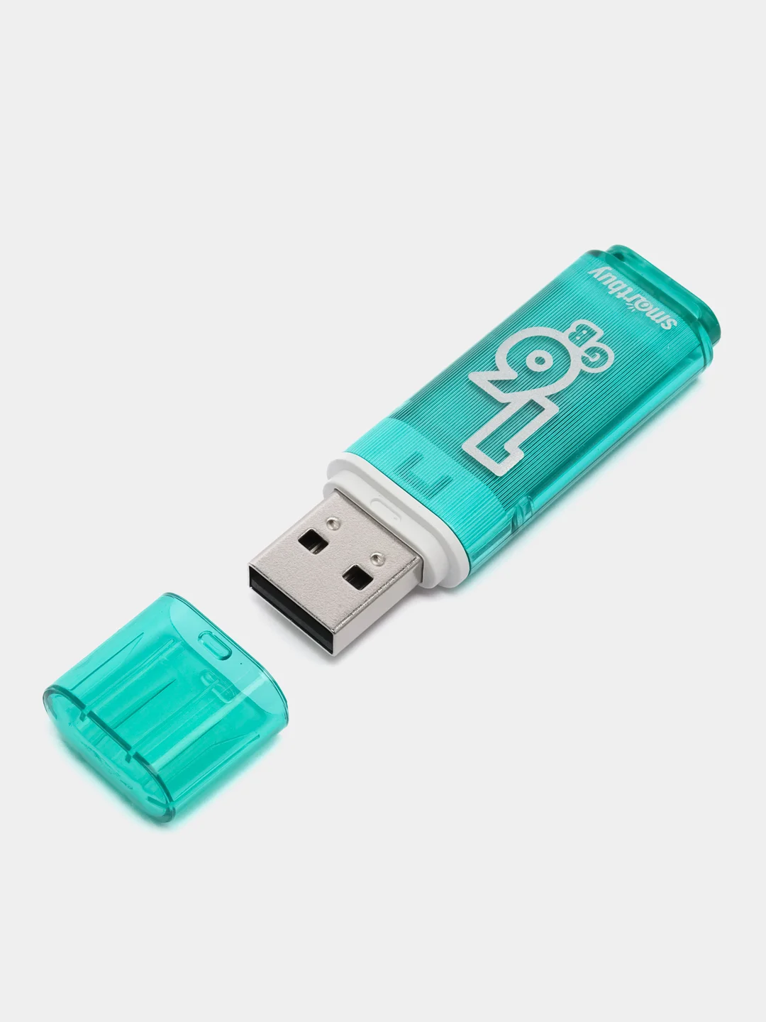 Зеленый флеш-накопитель USB, 5 объемов, SmartBuy Glossy 2.0, USB 2,0, 3,0