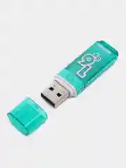 Зеленый флеш-накопитель USB, 5 объемов, SmartBuy Glossy 2.0, USB 2,0, 3,0