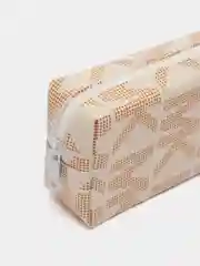 Бежевый пенал-тубус школьный, 200 х 60 х 30 мм