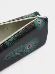 Зеленый пенал-тубус школьный, 200 х 60 х 30 мм
