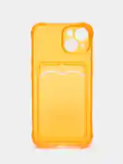 Лавандовый чехол iPhone 11, 15 Pro, 14 Max, 13, 12, XR, XS, 6, 7, 8 Plus, SE, с карманом для карт, прозрачный