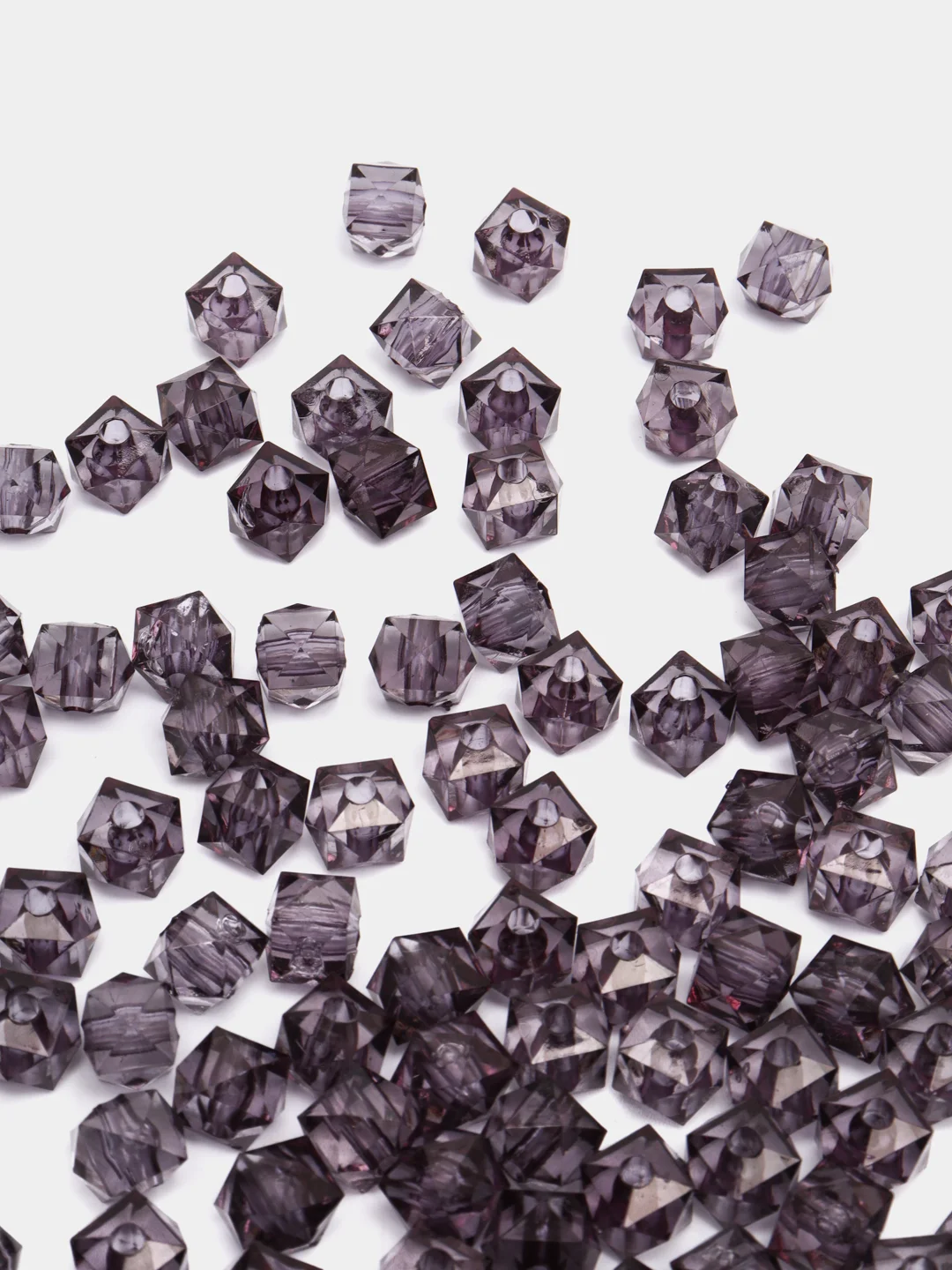 Серый бусины акриловые, 12, 10, 8, 6 мм, бусины для сумок, фасовка 100, 500 штук, 50 г