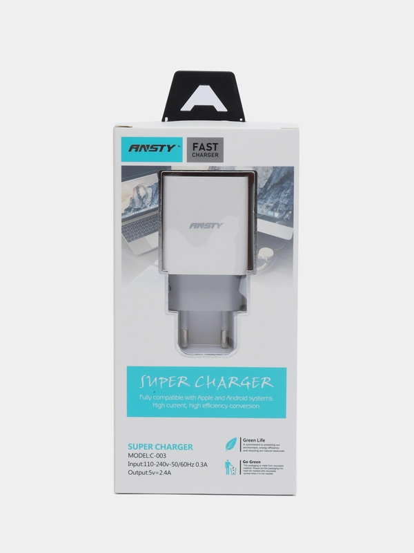 Сетевое зарядное устройство ANSTY C-003, 2.4А
