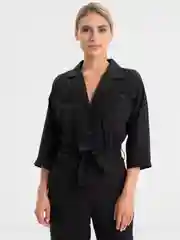 Классический черный комбинезон