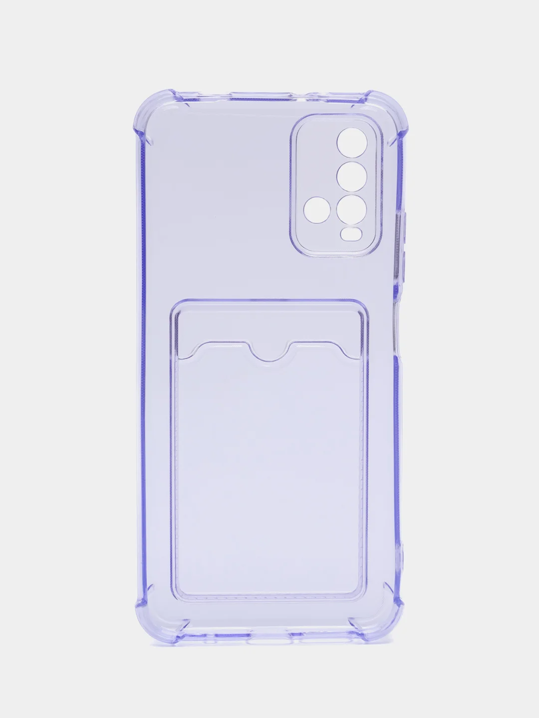 Лавандовый чехол силиконовый для Xiaomi Redmi 9T (Редми 9Т), прозрачный