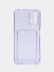 Лавандовый чехол силиконовый для Xiaomi Redmi 9T (Редми 9Т), прозрачный
