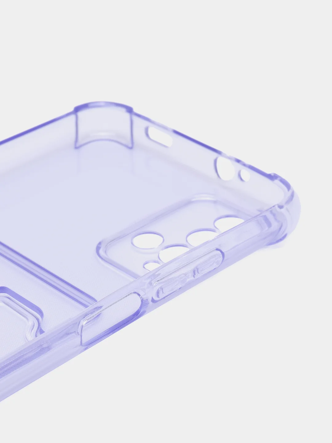 Лавандовый чехол силиконовый для Xiaomi Redmi 9T (Редми 9Т), прозрачный