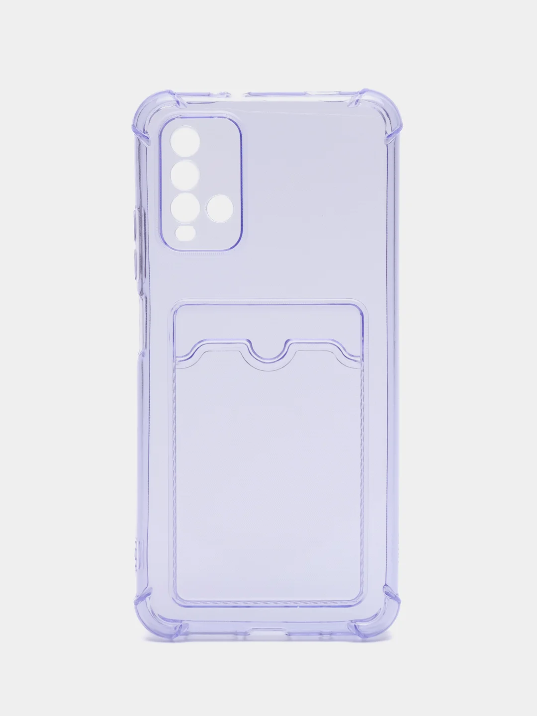 Лавандовый чехол силиконовый для Xiaomi Redmi 9T (Редми 9Т), прозрачный