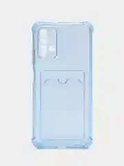 Синий меланж чехол силиконовый для Xiaomi Redmi 9T (Редми 9Т), прозрачный