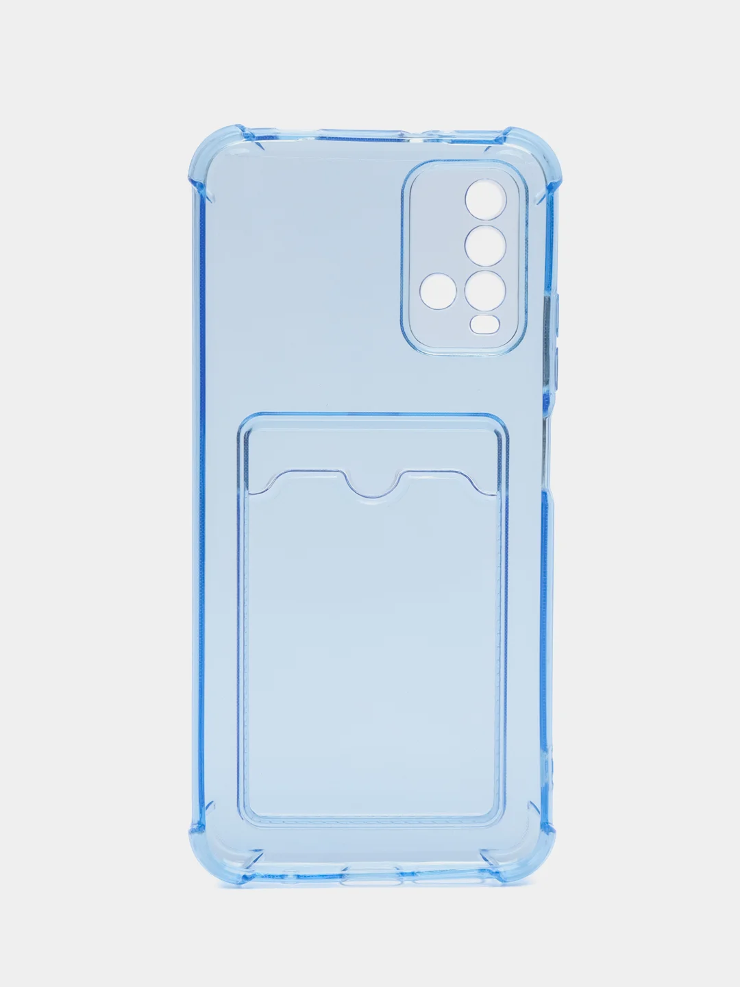 Синий меланж чехол силиконовый для Xiaomi Redmi 9T (Редми 9Т), прозрачный