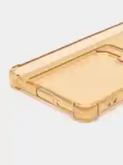 Бежевый чехол Redmi Note 11 PRO 2022 4G, 5G, прозрачный с карманом для карты