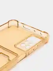 Бежевый чехол Redmi Note 11 PRO 2022 4G, 5G, прозрачный с карманом для карты