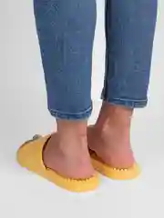 Желтый сланцы женские, с массажной стелькой,  3 цвета