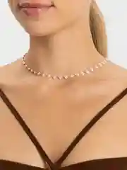 Розовый чокеры