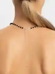 Серебряный чокер с камнями