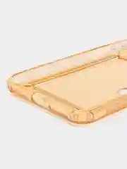 Бежевый чехол iPhone 11 15 Pro 14 Max 13 12 Xr Xs 6 7 8 Plus Se с карманом для карт прозрачный