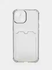 Силиконовый чехол для Apple iPhone 15, чехол на айфон 15, прозрачный, защита углов