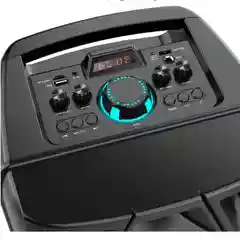 Черный колонка ZQS 8210 беспроводная музыкальная напольная Speaker  с микрофоном