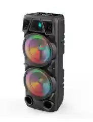 Черный колонка ZQS 8210 беспроводная музыкальная напольная Speaker  с микрофоном