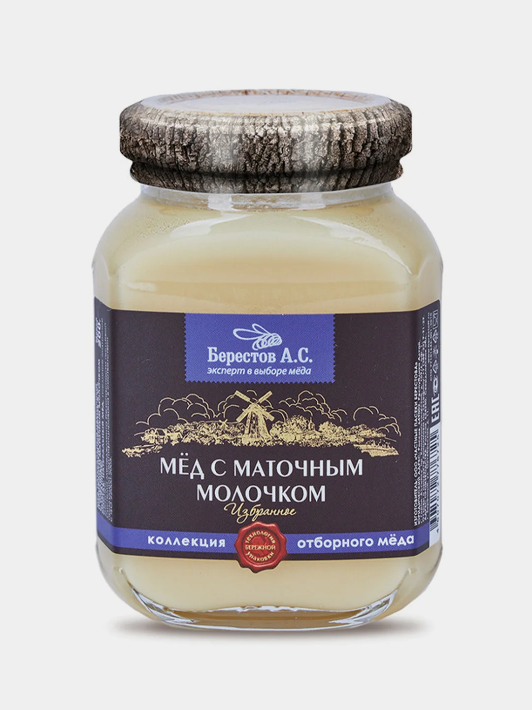 Мед натуральный Берестов А.С., коллекция "Избранное", без сахара, стеклянная банка