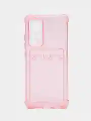 Розовый силиконовый чехол Xiaomi 12/12X/12S (Сяоми 12/12Х/12С), прозрачный