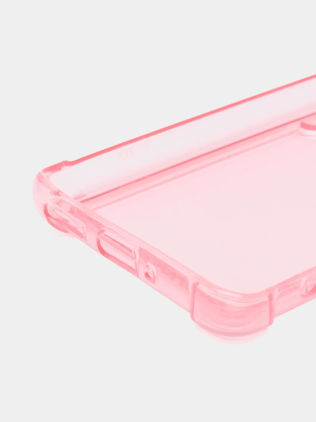 Розовый силиконовый чехол Xiaomi 12/12X/12S (Сяоми 12/12Х/12С), прозрачный