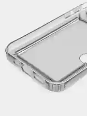 Серый чехол iPhone 11 15 Pro 14 Max 13 12 Xr Xs 6 7 8 Plus Se с карманом для карт прозрачный