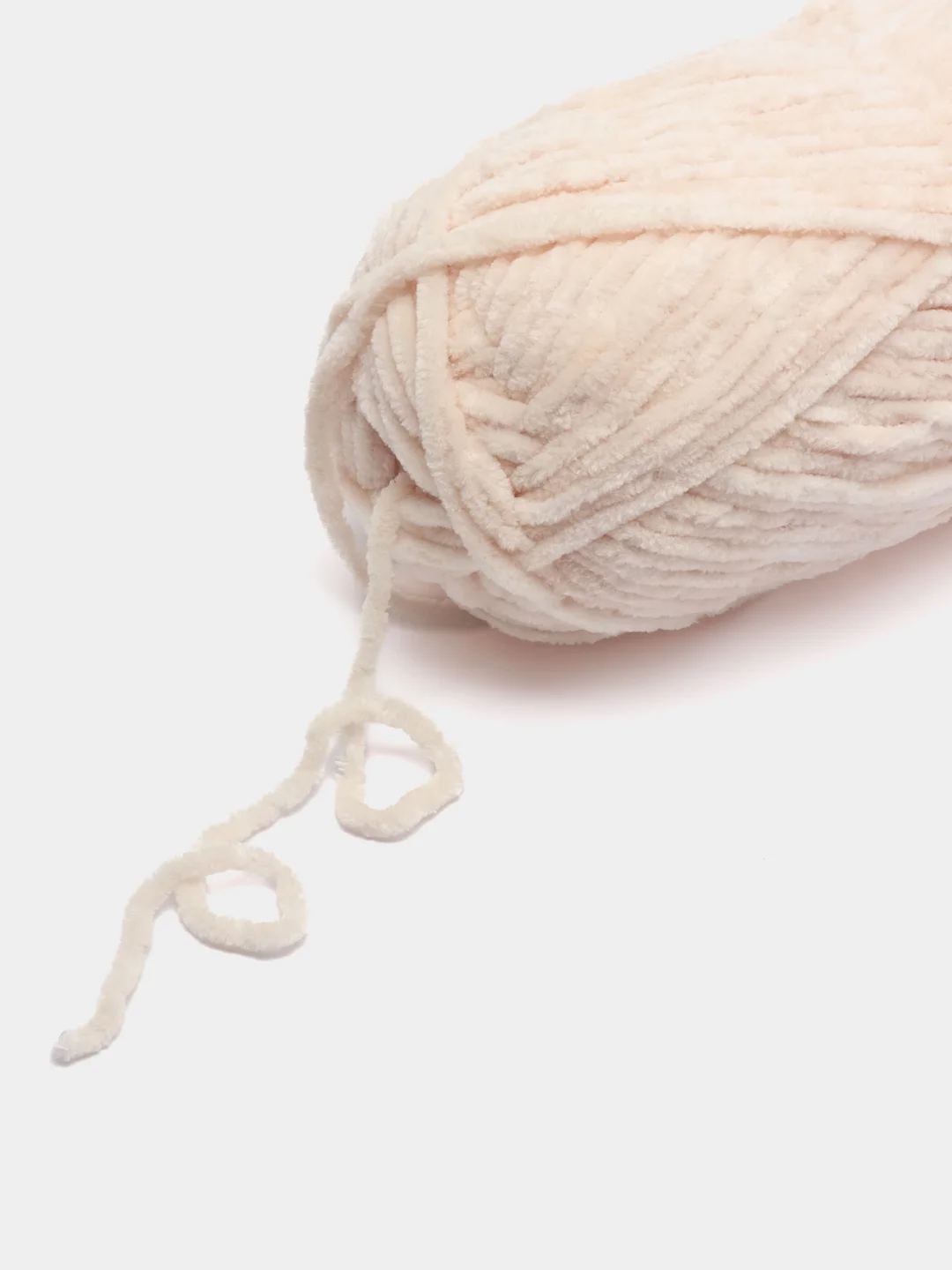Бежевый плюшевая пряжа Himalaya Bursa Chenille, 100 г, 120 м