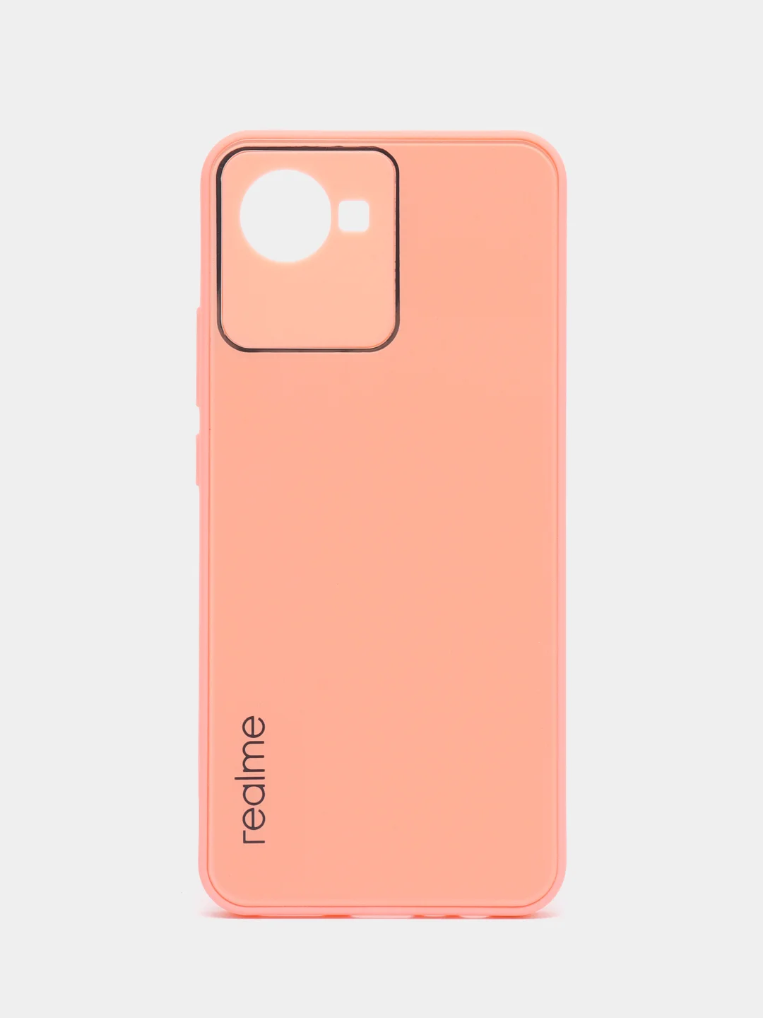 Пудровый чехол Realme C30, C30s, Narzo 50i Prime, пластиковый, глянцевый, под стекло