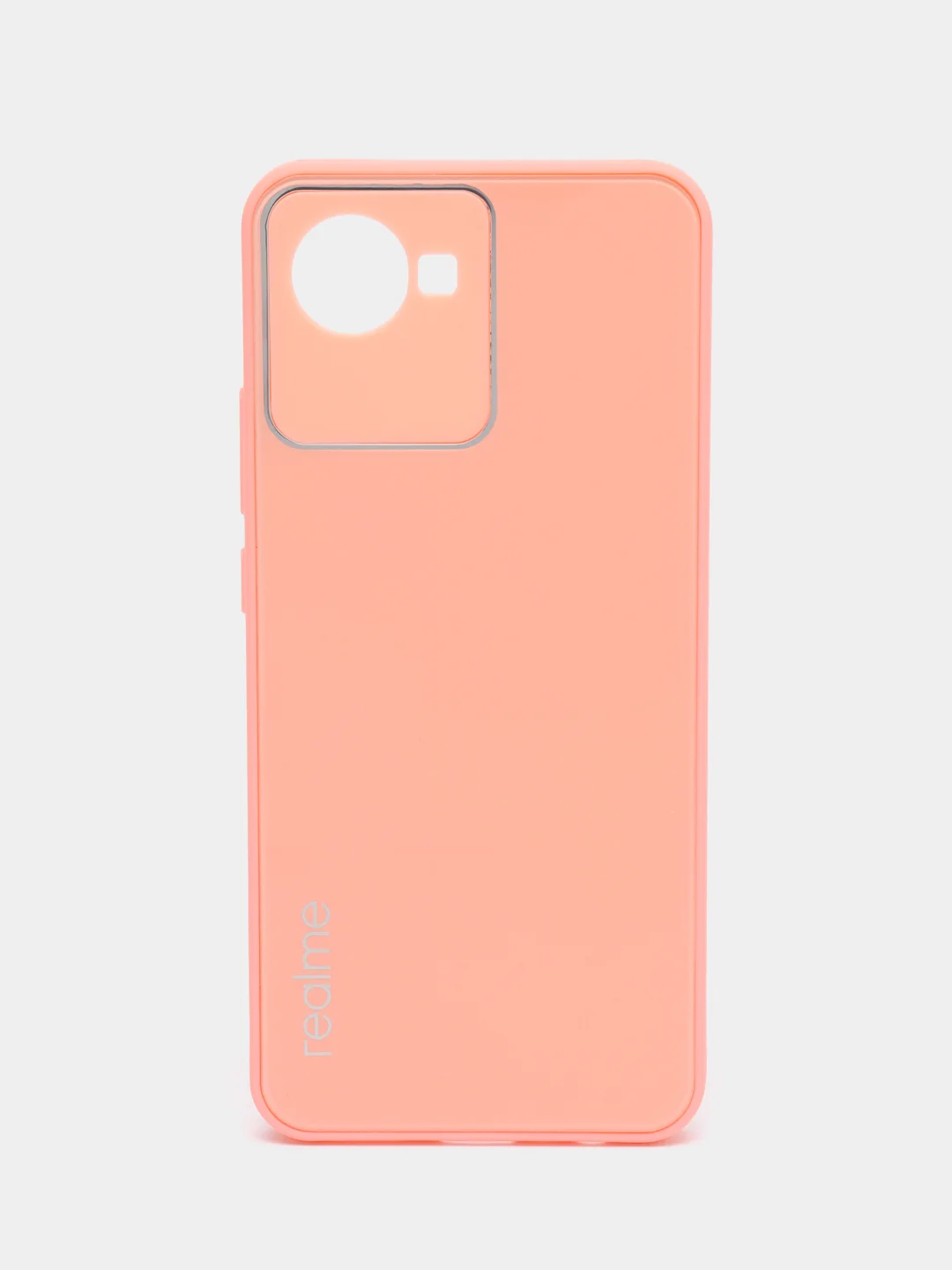 Пудровый чехол Realme C30, C30s, Narzo 50i Prime, пластиковый, глянцевый, под стекло