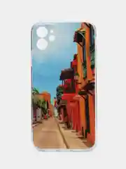 Терракотовый чехол для iPhone 11, с принтом, силиконовый