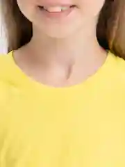 Лимонный детская футболка, хлопковая, однотонная, базовая, для мальчика и девочки
