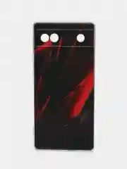 Силиконовый для Google Pixel 6A / Гугл Пиксель 6А с рисунком, защита камеры
