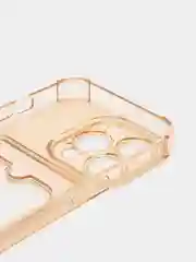 Бежевый противоударный силиконовый чехол Apple iPhone 15 Pro, айфон 15 про, прозрачный
