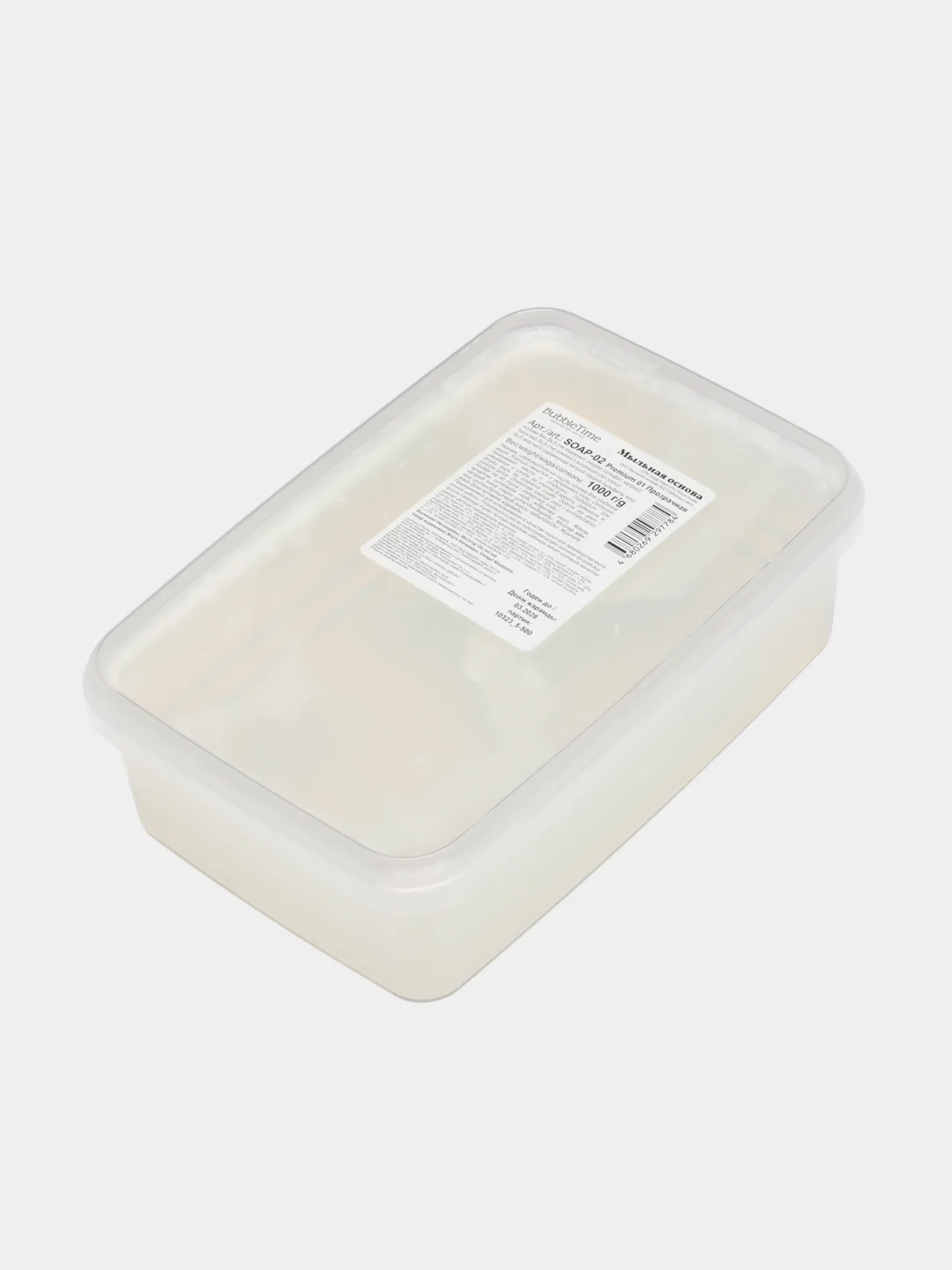 "Bubble Time" Мыльная основа SLS free Soap-02 "Premium", 1 кг