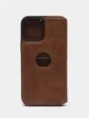 Коричневый кожаный чехол-книжка на iPhone 11 /  12 Pro Max / 13 Pro Max 14 Plus кошелек айфон