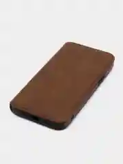 Коричневый кожаный чехол-книжка на iPhone 11 /  12 Pro Max / 13 Pro Max 14 Plus кошелек айфон