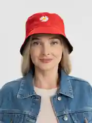 Красный панама двусторонняя