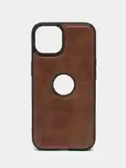 Хаки чехол для iPhone 14 / 11 / 12 / 13 Pro Max Plus кожаный на айфон про макс
