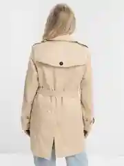 Бежевый тренч женский, укороченный