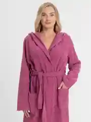Халат женский махровый банный, с капюшоном, Lilians