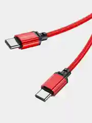 Красный кабель BOROFONE BX87 для iPhone и Android, Micro-USB / Type-C / Lightning, в тканевой оплетке