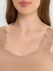 Бежевый платье лапша