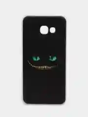 Тёмно-коричневый силиконовый чехол на Samsung Galaxy A5 2017 / Самсунг A5 2017 с рисунком, защита камеры