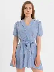 Голубой платье