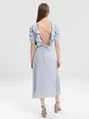 Голубой платье летнее