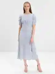Голубой платье летнее